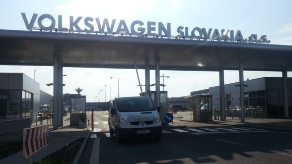 Ansicht der Einfahrt in das VW Werk